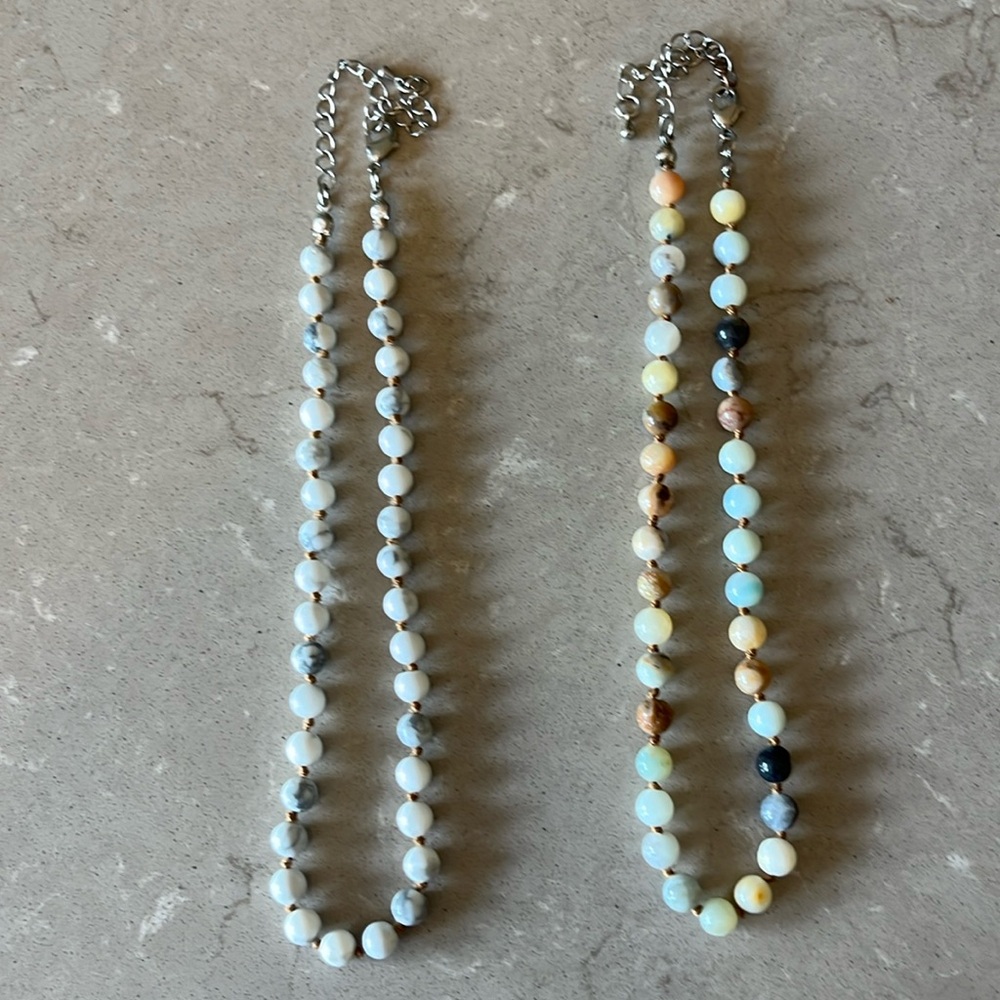 Altar’d State stone beaded necklaces